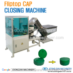 Fliptop cap clsoing machine