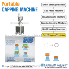 Aluminum cap capping machine