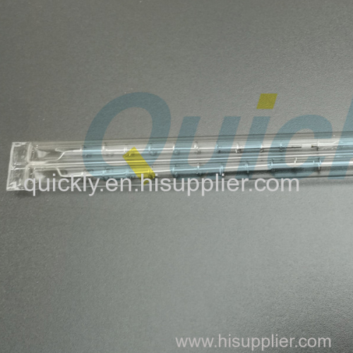 Transparent quartz tube IR heating lamps