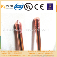 variable thickness copper bonded earth rod