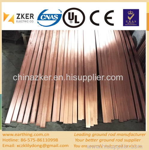 copper clad steel earthing flat tape 505