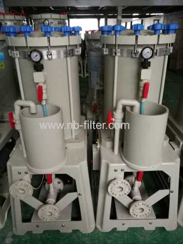 Polypropylelne material Electroplating Filter for Surface Finishing Equipment