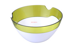 two tone/color double injection plastic salad bowl