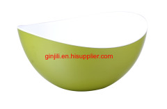 two tone/color/layer double injection plastic salad bowl