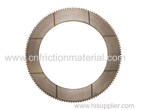 Sintered Bronze Steering Clutch Disc for Caterpillar Construction Equipment