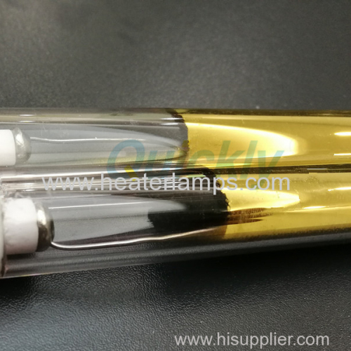 medium wave infrared heating lamps for glass bottle powder coating
