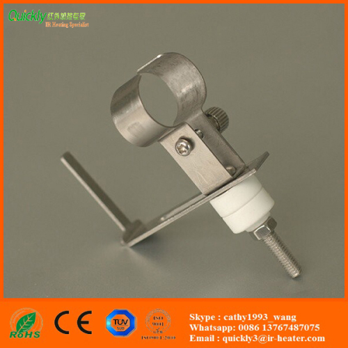 medium wave infrared heating lamps with fixing clamps