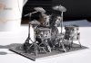 stainless steel drum set 3D jigsaw