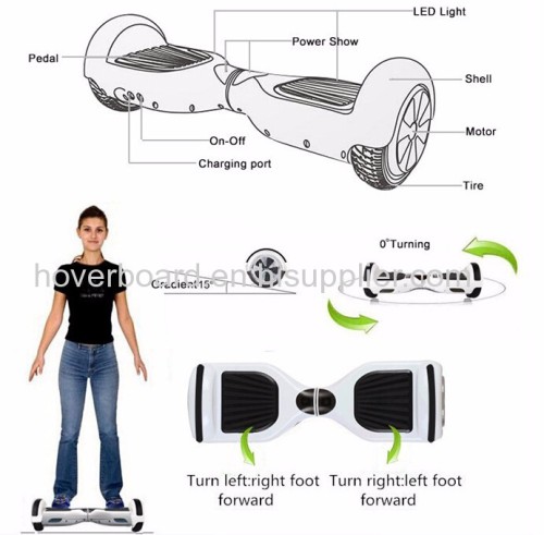 HTOMT Hands free hot sale cheap 6.5 inch self balancing scooter hoverboard