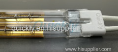 Golden quartz tube heater light bulbs