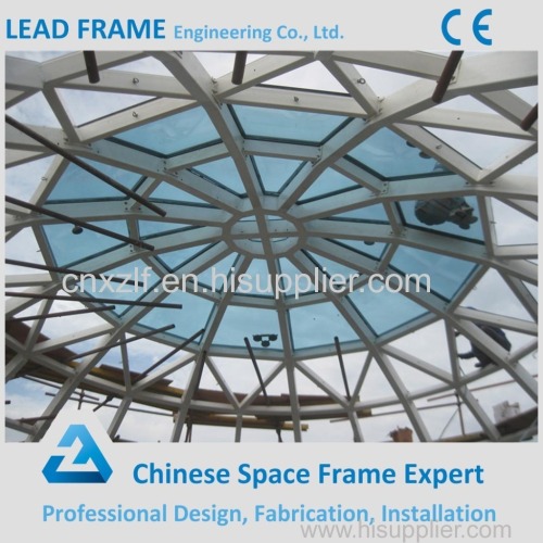High Standard Lightweight Prefab Glass Roof Construction