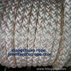 8 Strands Polyester Rope with Orange Labor