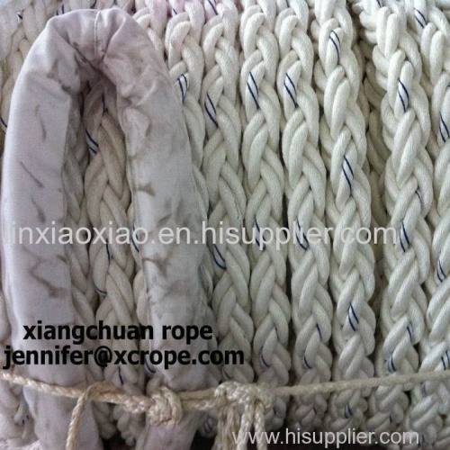 68mm polyester rope with splice eyes