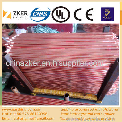 fully copper covered grounding rod