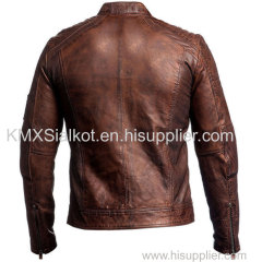 LEATHER MEN FASHION JACKET