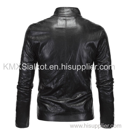 LEATHER MEN FASHION JACKET