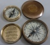 PROMOTION COLLECTIBLE BRASS POEM COMPASS