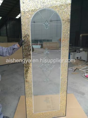 Glass arts for interior dooror home decorative material such as partation both in home and office with or without frame