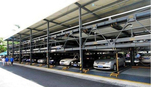 Automated three level puzzle parking system