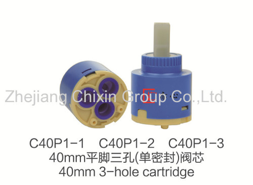 Basin/kitchen/bathtub faucet cartridge 40mm 3 hole ceramic cartridge