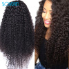 Brazilian Long Curly Full Lace Human Hair Wigs Virgin Hair Lace Front Wig Kinky Curly Lace Front Human Hair Wigs For Bla
