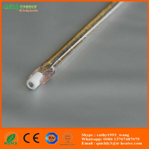gold coating short wave tungsten heating lamps