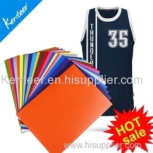TPU heat transfer vinyl 12colors 21*29cm size for all type cutting machine