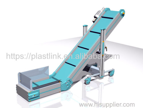 PP/POM/rubber/stainless steel incline conveyor