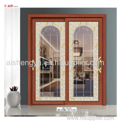 Linyi manufacturer balcony sliding aluminum alloy glass door