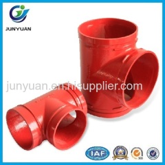 Grooved Pipe Fitting/Equal Tee/grooved tee/