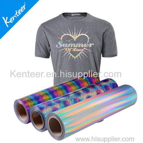 High quality hologram heat transfer vinyl 50cm*25m one roll