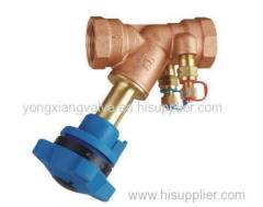 fixed orifice double regulating valve