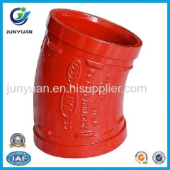 Grooved Pipe Fittings 22.5 Degree Elbow