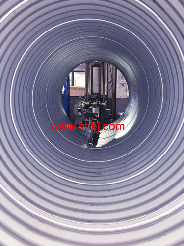 Spiral corrugated culvert pipe forming machine
