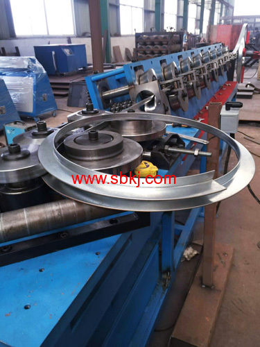 round flange forming machine