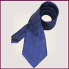 Bottle Shape Blue Custom Made Woven Polyester Necktie