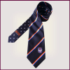 Men High Quality decoration Stripe Pattern Polyester Necktie with logo