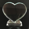 Heart Shaped Jade Glass Souvenir Crystal Glass Gifts