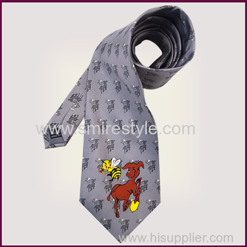 Print Silk Necktie with Animal Design Manufacturers China online Shopping