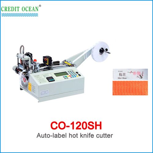CREDIT OCEAN auto high speed woven label cutting machine