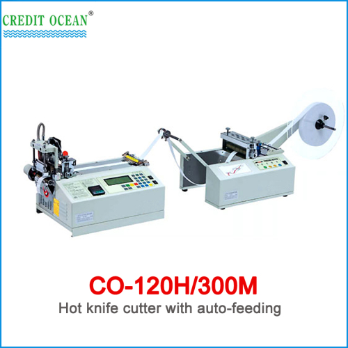 CREDIT OCEAN auto belt cutting machine with hot cutter