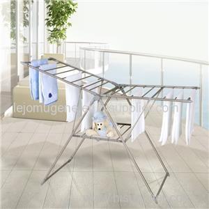 China Supplier Stainless Steel Pipes Furniture Foldable Easy To Storage Towel Drying Rack For Home Life