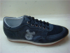 Dark navy lace mens shoes
