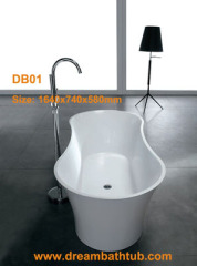 Solid surface bath tub