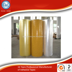 China supplier Factory Price Clear Yellowish Bopp Tape Jumbo Roll