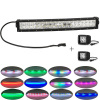 120W 22&quot; Curved Led combo light bar +2x12w Pods with Chaser RGB Halo