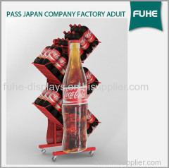 Metal Wire Coca Cola/ Spirit POP POS Display Stand and Racks
