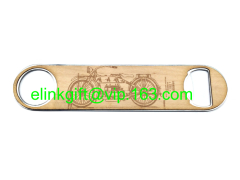 latest design beech wooden bottle opener with wood handle