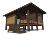 modern design prefab log house