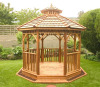 wooden rectangle outdoor gazebo pavilion